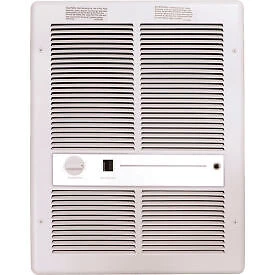TPI Fan Forced Wall Heater With Summer Fan Switch H3317T2SRPW - 4800W 240V White