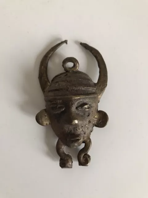 Pendentif Masque Senoufo en  bronze - Art africain