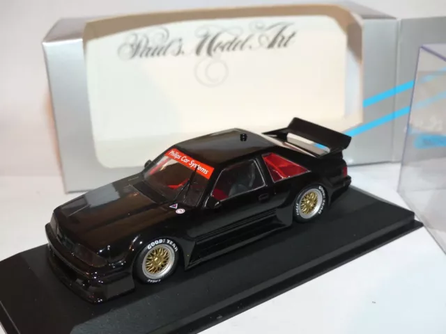 FORD MUSTANG DTM 1993 Version Test Car Noir MINICHAMPS 1:43 modèle modifié