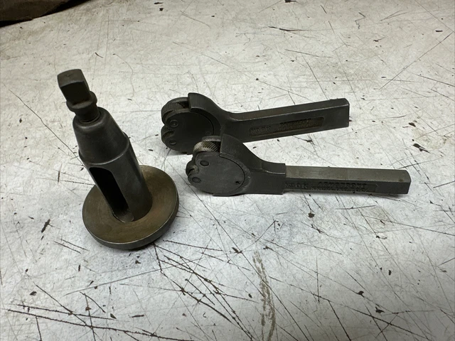 Lot Of 2 Armstrong Knurling No.0K Toolholders & Lantern Rocker Style Tool post