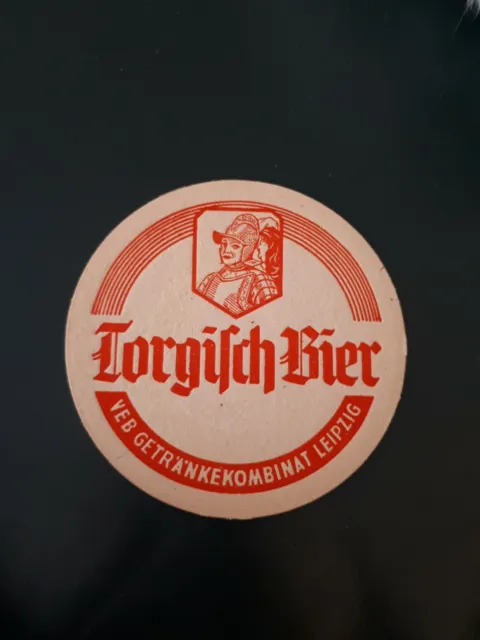 Alter Bierdeckel - Torgisch Bier -  VEB Getränkekombinat Leipzig   - DDR