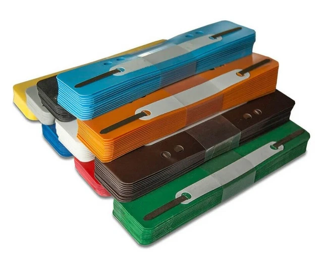 Heftstreifen 35 x 150 mm, 5-10 x 25 Stück verschiedene Farben
