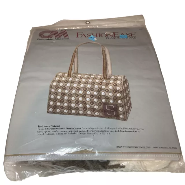 Columbia Minerva Plastic Canvas Striped Purse Accessories Needlepoint Kit  8191