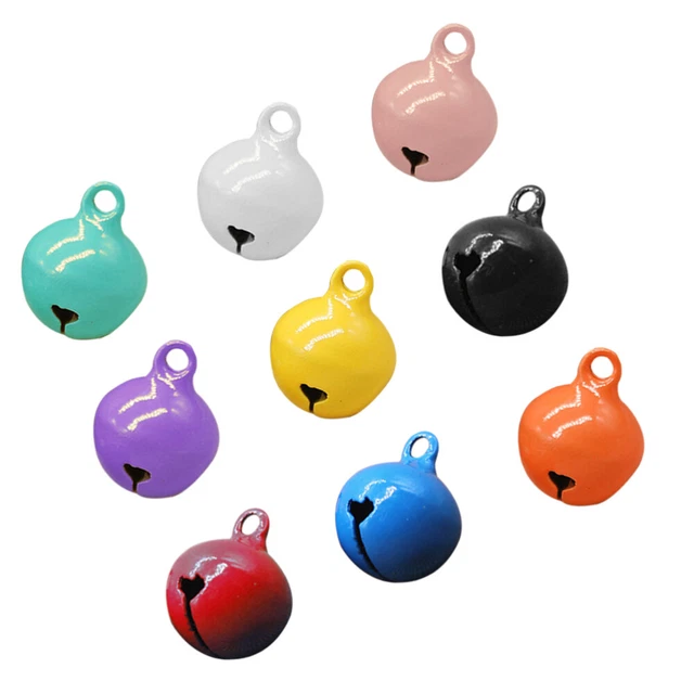 90pcs coloré bricolage cloches collier bracelet attachements bijoux fait à la ma