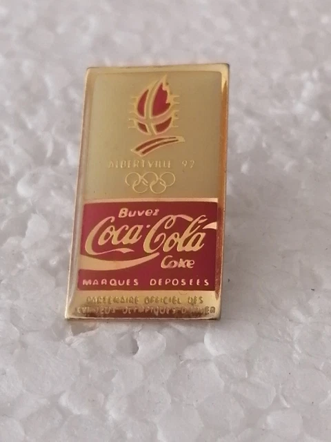 Pin's SPORT - JO - Jeux Olympiques - Albertville 92 - Buvez COCA COLA