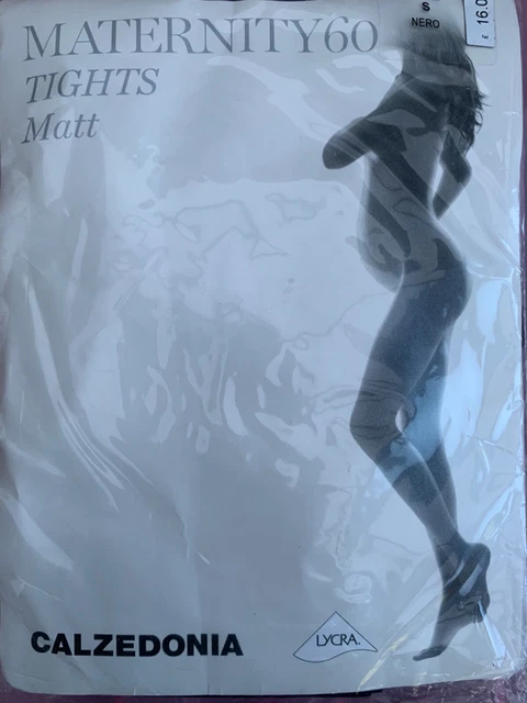 Maternity 60 apretado lycra negro mate talla S 5 ft 1 - 5 ft 3 NUEVO para mujer