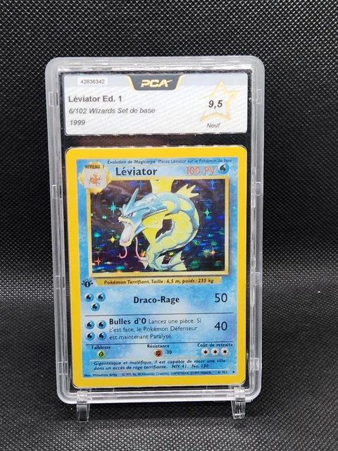 thumbnail image 2 of Pokemon Water Energy Card 102/102 - Wizards Base Set 1st Edition (French), Used 2 of 12