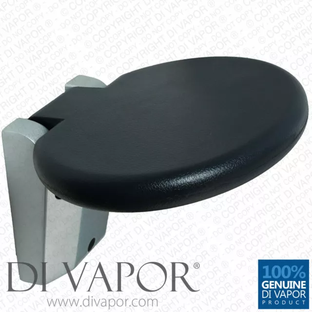Di Vapor (R) Rotondo Pieghevole da Parete Doccia Recinto Sedile - 30cm -