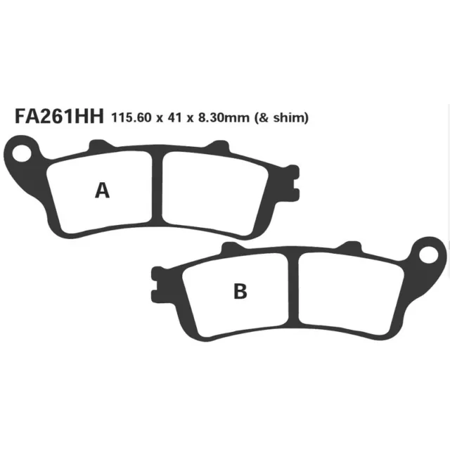 Pastillas De Freno Ebc Hh Honda Vfr 800 Fi.