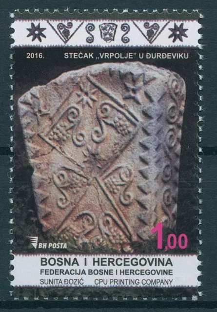 Bosnia & Herzegovina 2016 MNH Cultural Heritage Tombs 1v Set Artefacts Stamps