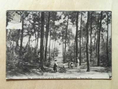 CPA ILE-d'OLÉRON St-TROJAN Résiniers dans la Foret 47595 