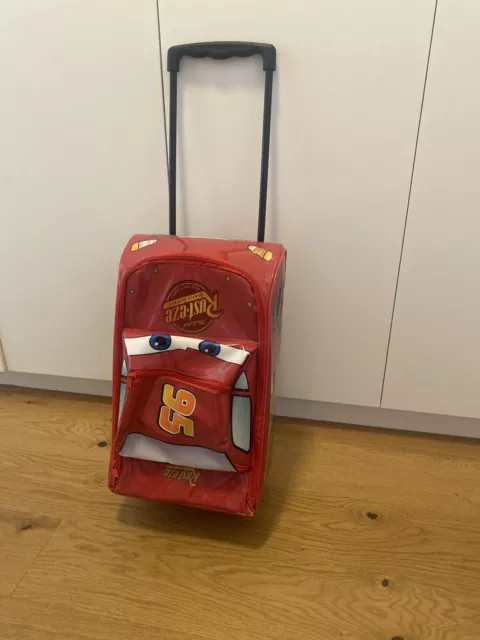 Kinder Reise-Trolley mit Rollen, Lightning McQueen - gebraucht & guter Zustand