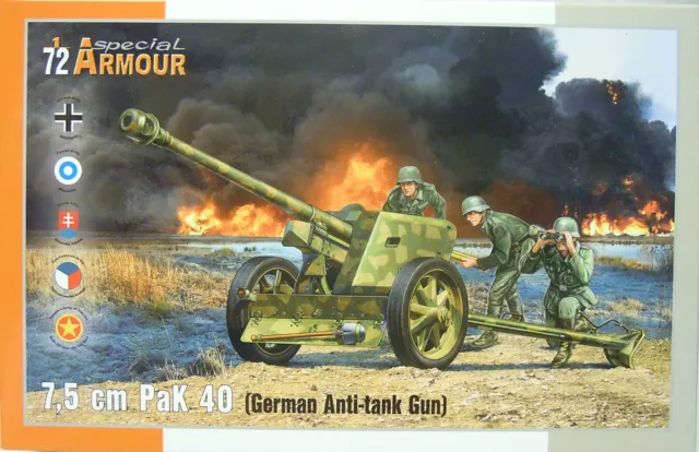 7,5 cm Pak 40, Special Hobby,1:72, Plastik, NEUHEIT