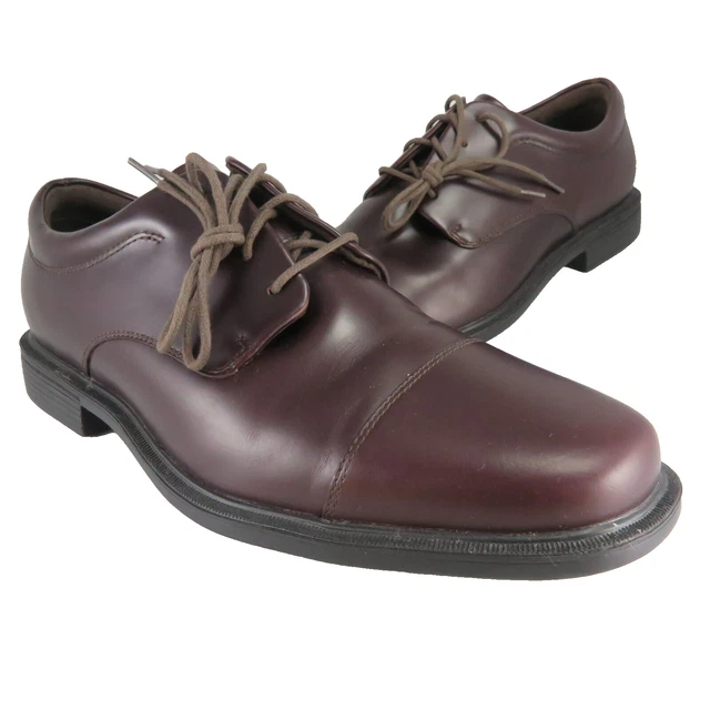 ROCKPORT ELLINGWOOD OXFORD Mens Size 9.5W Burgundy Leather Waterproof Dress Shoe 45.95 PicClick