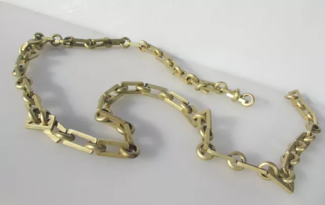 Large Victorian Brass Church Lighting Chain Hanger Chandelier Old Antique 78"