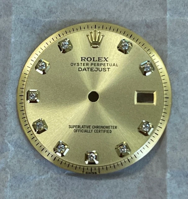 QUADRANTE DATEJUST 36MM Custom per Rolex 1601 oro EUR 150 00