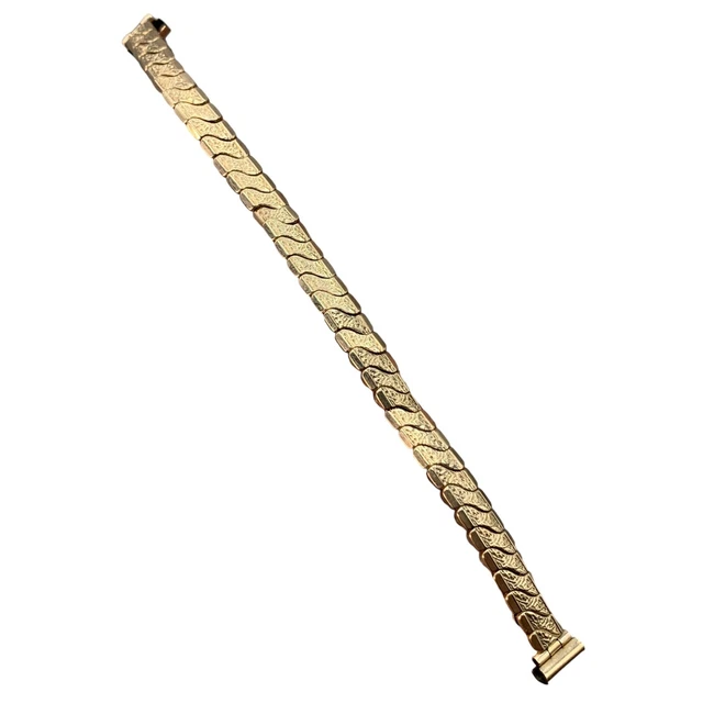 EXCALIBUR 1 5 WATCH Strap Rolled Gold Front Back Expanding Bracelet Vintage 50.99 PicClick UK