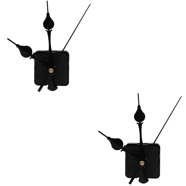 2 Sets L'horloge Mouvement D'horloge Horloge Silencieuse Aiguille