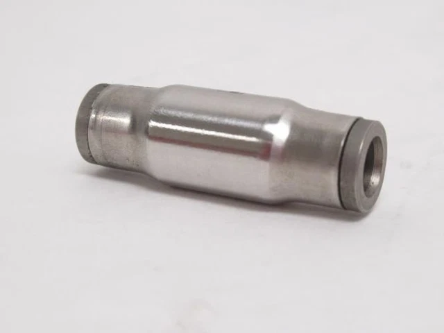 192022 New-No Box; Parker 3806-06-00 Straight Union SS-316; 1/4"PTC x 1/4"PTC
