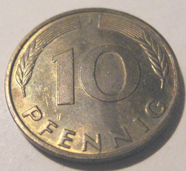 10 Pfennig Groschen Deutschland 1996 J Umlaufgeld Münze Geld Coin Mark DM