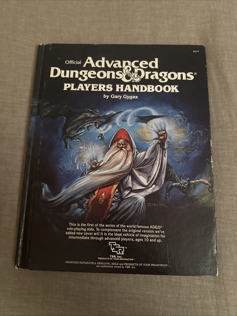 Advanced Dungeons & Dragons – Player's Handbook 1978 Par Gary Gygax, TSR Games