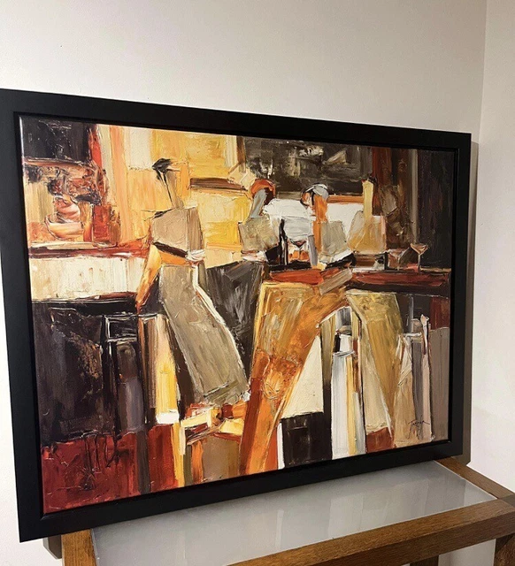 PATRIZIO LARGE FRAMED IKEA HALLARYD Oil Canvas Painting