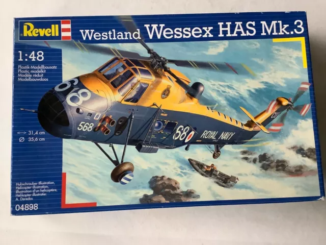 ✅ Revell 04898 1:48 Westland Wessex HAS Mk3 R-Navy versiegelt (DV128-25K2/1/2) 2