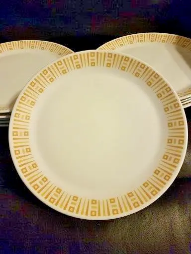 Mid Century Modern Syracuse China Syralite Restaurant Ware Dinner Plate 10 5"