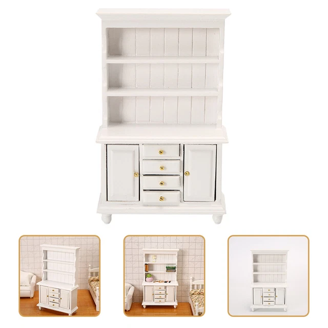 Armario Vertical Librería Decoración Mini Muebles para el Hogar Miniatura Mini Muebles
