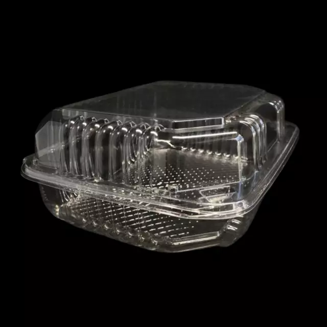 Disposable  Clear Seal  Hinged Lid Plastic Containers (C90pstt1) 100 unit Pack