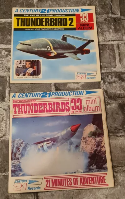 Thunderbirds  Mini Albums x 2 GERRY ANDERSON Records