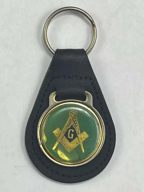 Vintage Masonic G Key Fob Keychain