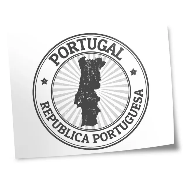 8x10" Prints(No frames) - BW - Republica Portuguesa Map Portugal  #41890