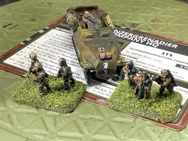 Flames of War Painted German SS Armored Panzer Grenadier Company HQ