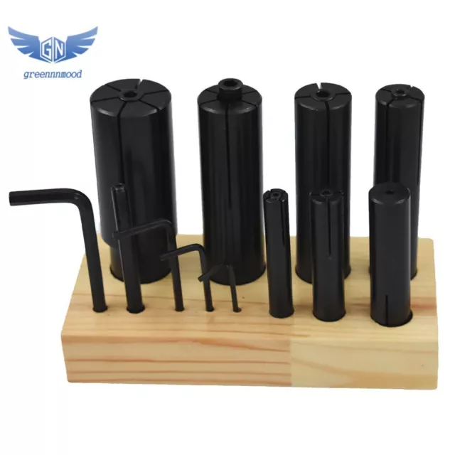 8 PCS Expanding Arbors Set Mandrels 1/4" To 1-1/4" For Lathe Milling Precision