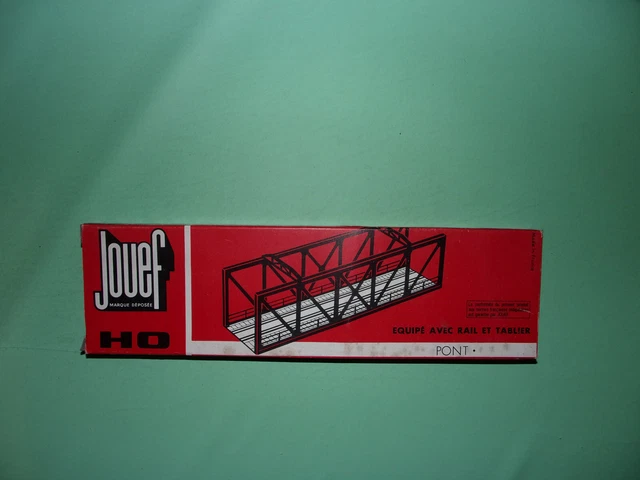 Tablier De Pont Vintage HO Jouef - Rails Inclus - Parfait Pour Modélisme Ancien