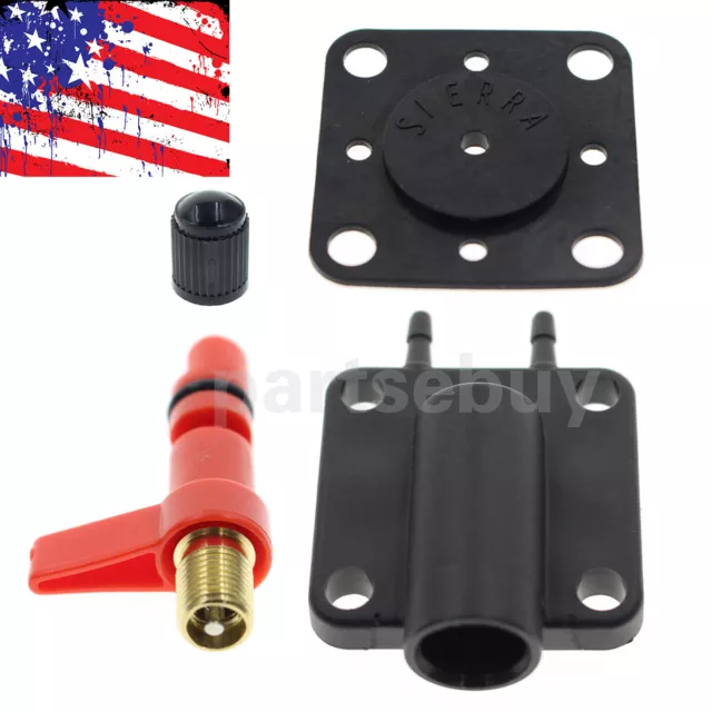 New Primer Solenoid Service Maintenance Valve Kit For OMC 175158 Sierra 18-7044