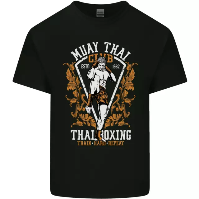 T-shirt top Muay Thai Fighter Warrior MMA arti marziali da uomo cotone
