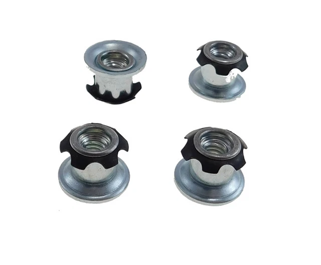 16 Pack Threaded Star Type 3/4" (OD) Square Tubing Insert 1/4-20