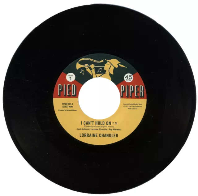 Lorraine Chandler  "I Can't Hold On" Classic Northern Soul - Now Deleted!