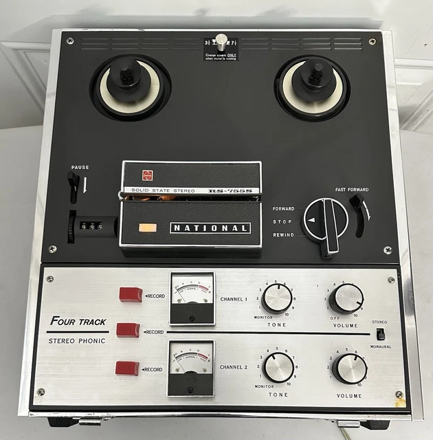 NATIONAL RS-750 REEL to Reel 4 Track Stereo Tape Recorder