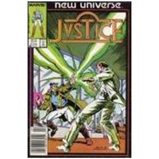 Justice (1986 series) #4 Newsstand in Very Fine + condition. Marvel comics [p|