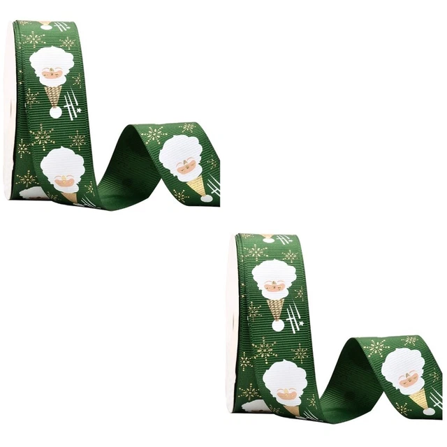 2x Partei Dekorative Bänder Weihnachten Geschenk Paket Band Weihnachten Band 5