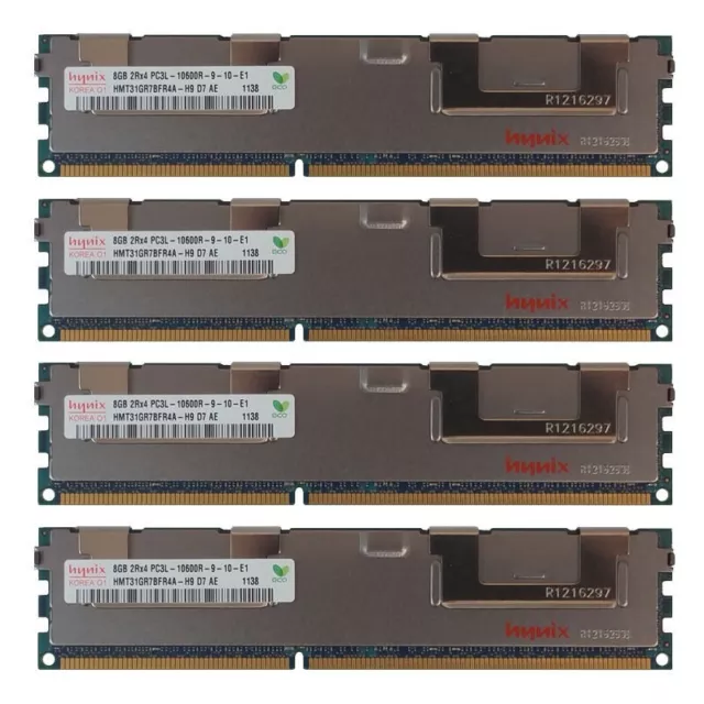 32GB Kit 4X 8GB Dell PowerEdge C2100 C6100 M610 M710 R410 M420 R515 Mémoire RAM