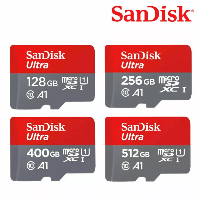 Sandisk Ultra Micro SD + Card Reader 200G 256G 400G 512GB for Samrtphone and Cam