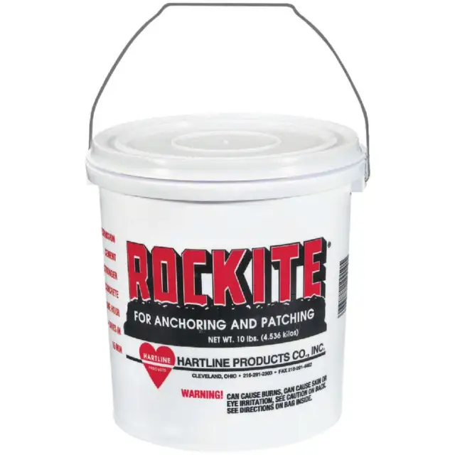 Rockite 10 Lb Plastic Pail Hydraulic Cement 10010 Pack of 4 Rockite 10010