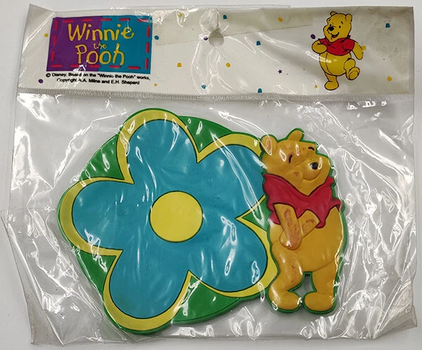 coaster sottobicchiere WINNIE THE POOH gomma Disney new sealed Kiddyland