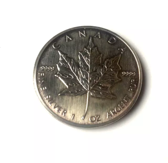 1 Ounce Silver 5 Dollar 1989 Canada Elizabeth II 9999 Fine Silver