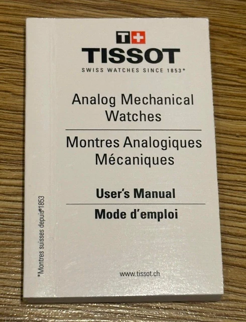 GENUINE ORIGINAL TISSOT Analog Mechanical Watch Manual Booklet 157-1N