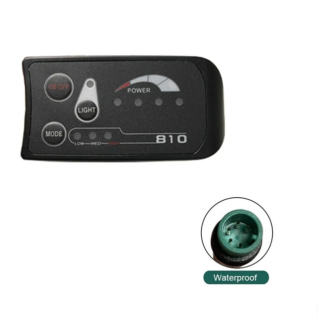 Panneau D'affichage LED S810 Pour Vélo électrique - 36V/48V - Compatible Contrôleur JN Et Kit Pasion - 10